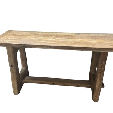 Modernist Console Table Fabricated from Old Oak Timbers