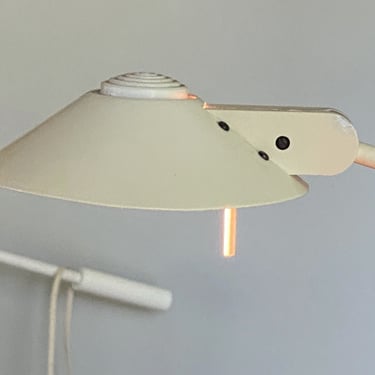 Vintage Robert Sonnemann George Kovacs White Feather Table Lamp 