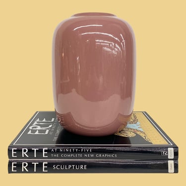 Vintage 1980s Haeger Pedestal Planter in Mauve