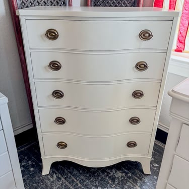 Classic Cream Highboy Dresser