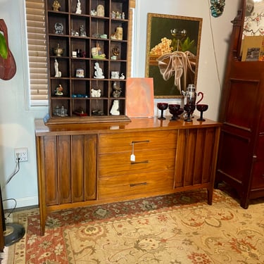 Midcentury Modern Petite Walnut Credenza