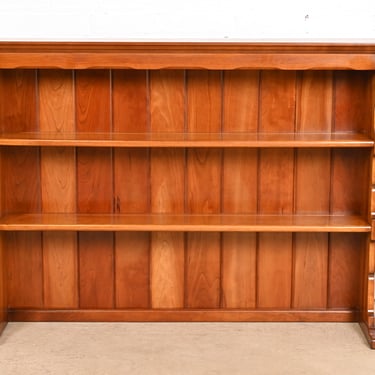 L. & J. G. Stickley American Colonial Solid Cherry Wood Hutch or Bookcase, 1950s