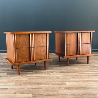 Pair of Mid-Century Modern Night Stands by American of Martinsville 