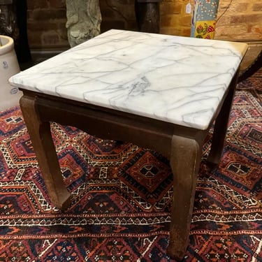 Marble top table. 16” x 16” x 16” Call 202-941-8802 to purchase