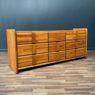 Post Modern 9-Drawer Oak Dresser by Boyd Furniture, c.1980’s 