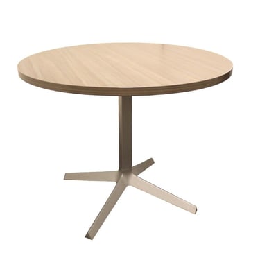 Contemporary Office Knoll Brown 42" Circular Laminate Dinette Table 