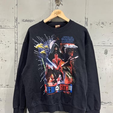 90s Star Wars episode one Jedi vs sith  Heavyweight graphic crewneck sweater size large 