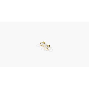 Adorn Double Line Golden Hoop