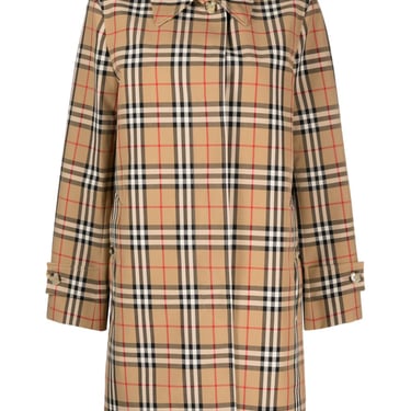 Burberry Women Check Motif Raincoat