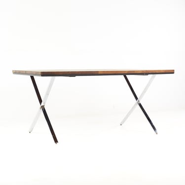 Milo Baughman for Thayer Coggin Mid Century X Base Rosewood Dining Table Desk - mcm 