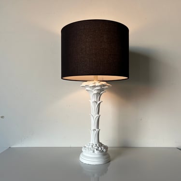 Hollywood Regency Serge Roche Style Palm Tree Table Lamp 
