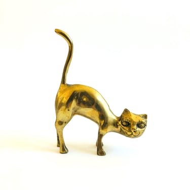 Vintage Brass Cat 