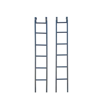 Pair Black Metal Ladder Shape Display Towel Rack Wall Panel ws3211E 