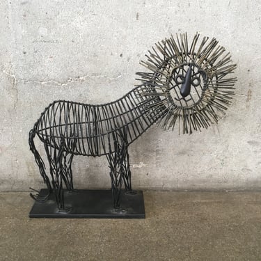 Medium Modern Lion Sculpture