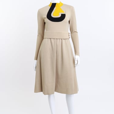 Mod Geo Mock Neck Dress