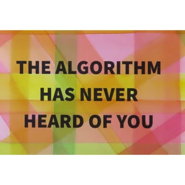 Algorithm Series 76: The Algorithm Has Never Heard of You 