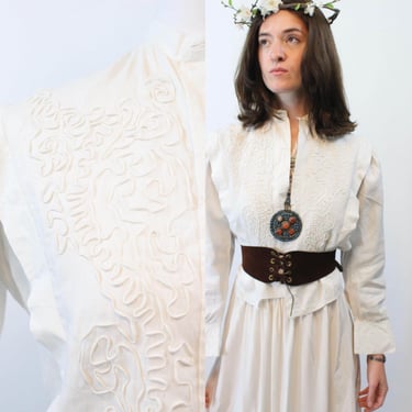 EDWARDIAN soutache JACKET blouse medium | new spring summer 