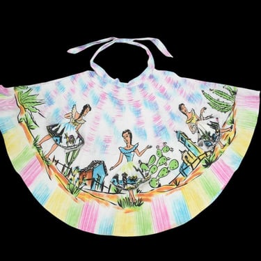 1950s Cha-Cha  hand painted novelty circle skirt 