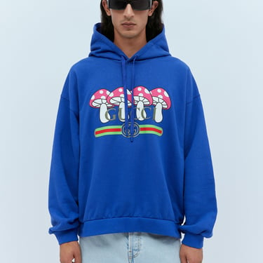 Gucci Men Mushroom Logo Hooded Sweatshirt