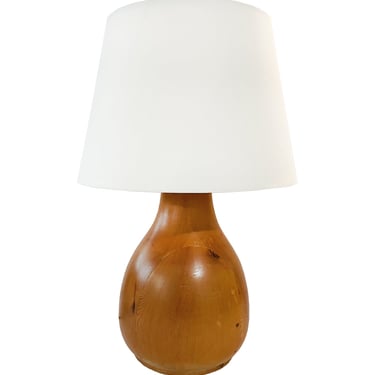 Swedish Modern Pinewood Table Lamp