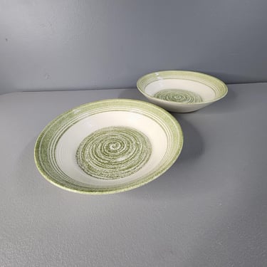 One Ironstone "El Verde" 9" Bowl Multiples Available 