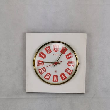 Vintage Russian Jantar (Янтарь) Clock, 80's, Very rare Clock, Mid Century Home Decor 