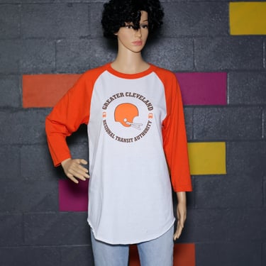 Vintage Orange Ragland Cleveland Transit Authority Shirt | Medium | 17 