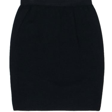 St. John - Black Knit Pencil Skirt Sz 14