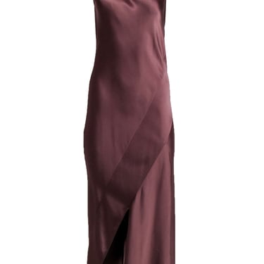Theory - Copper Satin Sleeveless Maxi Dress Sz 2