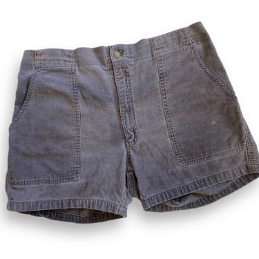 vintage shorts / corduroy shorts / 1980s Towncraft navy blue corduroy shorts XL 