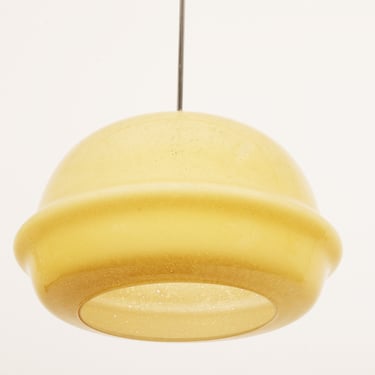 Large Yellow Glass Pendant 