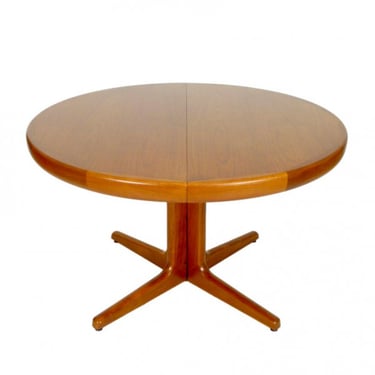 Round Teak Split Pedestal Dining Table