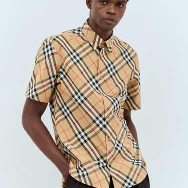 Burberry Men Check Poplin Shirt