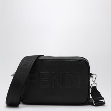 Fendi Black Leather Camera Case Fendi Roma Men