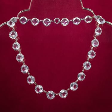 Rock Crystal Rivière Necklace c1920