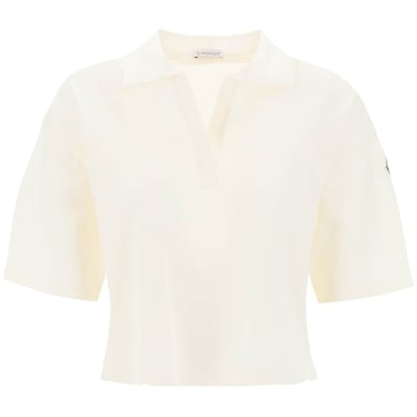 Moncler Basic Polo Shirt With Poplin Inserts Women