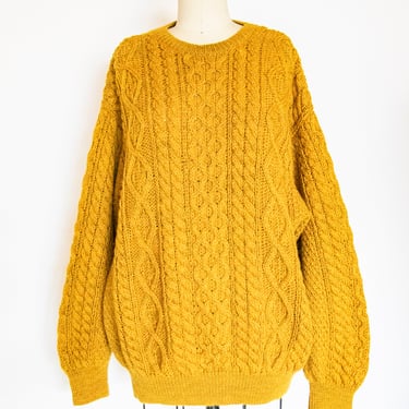 1970s Wool Knit Sweater Pullover L 