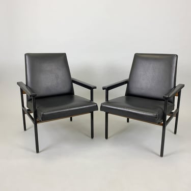 Pair of Vintage Adjustable Armchairs, Czechoslovakia, 1970's 