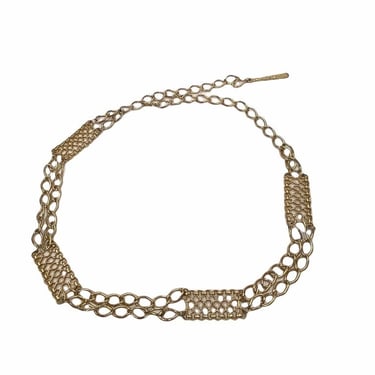 1970S Gold Double Chain Belt 