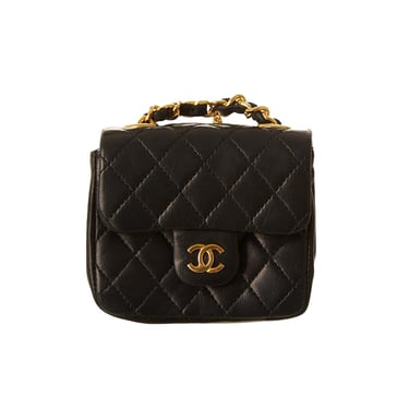 Chanel Black Mini Chain Belt Bag