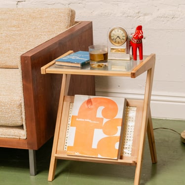 Blonde Magazine Side Table