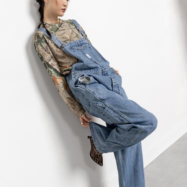 Striped Denim Overalls Lee Grunge 90s Bib Overalls Jean