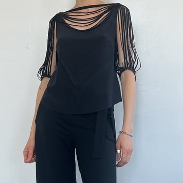 Givenchy Fringed Cutouts Top (M)