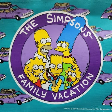 Vintage The Simpsons Suitcase, 1990, 20th Century Fox 