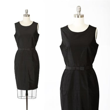 Little black dress | Vintage 90s Sara Campbell silk dress | 1990s deadstock shift dress 