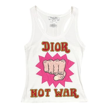 Dior Not War タンクトップ Christian Dior 『Not War 』タンクトップ CHRISTIAN DIOR 'DIOR