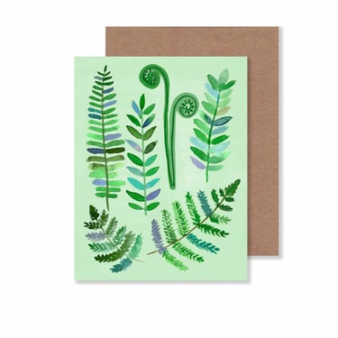 Fern Collage Everyday Notecards/ 4.25