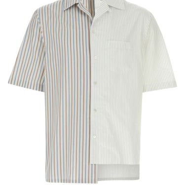 Lanvin Man Embroidered Poplin Shirt