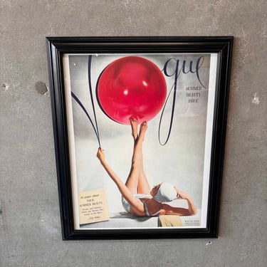 Vintage Framed Vogue Cover 1941