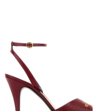 Valentino Garavani Women Red Leather Ladycrush Sandals